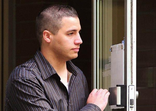 Red Scorpions gang leader Jonathan Bacon leaved Abbotsford provincial court in 2008 after appearing on drug and weapons charges.